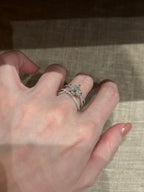 1.2ct Princess Cut Lab Grown Diamond Ring | Twisted Pavé Band with Split Shank Design | Platinum