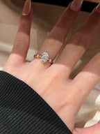 1.0ct Oval Shape Lab Grown Diamond Ring | Twisted Pavé Band with Round Diamond Accents | Gold