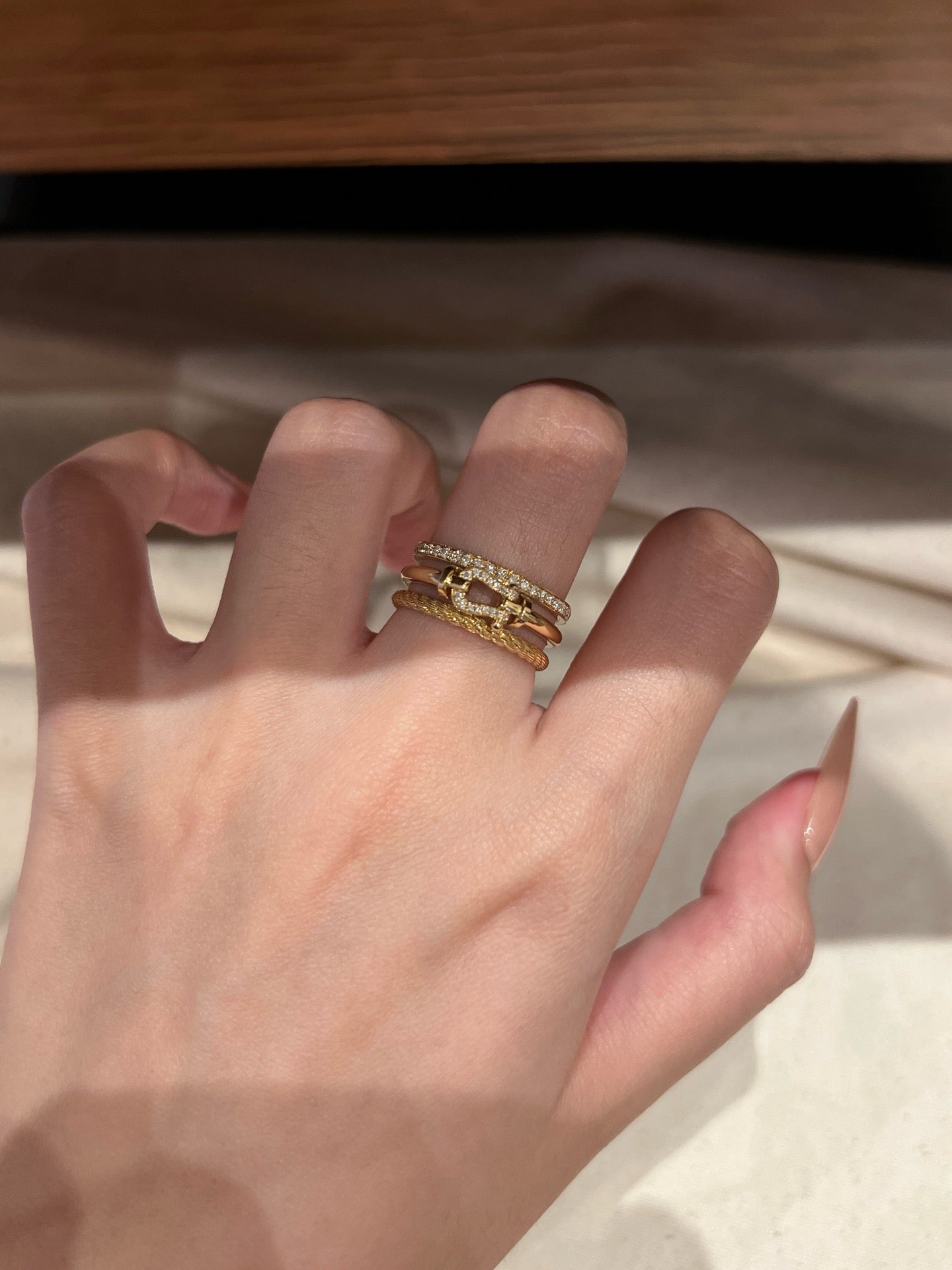 1.0ct Oval Shape Lab Grown Diamond Ring | Double Layer Pavé Band with Round Diamond Accents | Gold