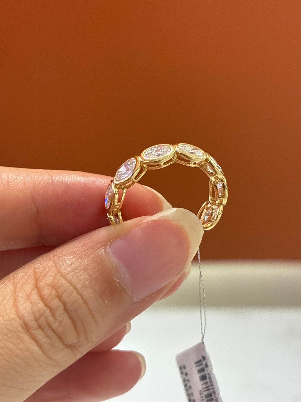 Deposit For sylina 18k yellow gold band 2.7ct D/vvs2