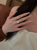 1.0ct Pear Shape Lab Grown Diamond Ring | Floral Vine Pavé Band with Pear Center Stone & Diamond Accents | Platinum
