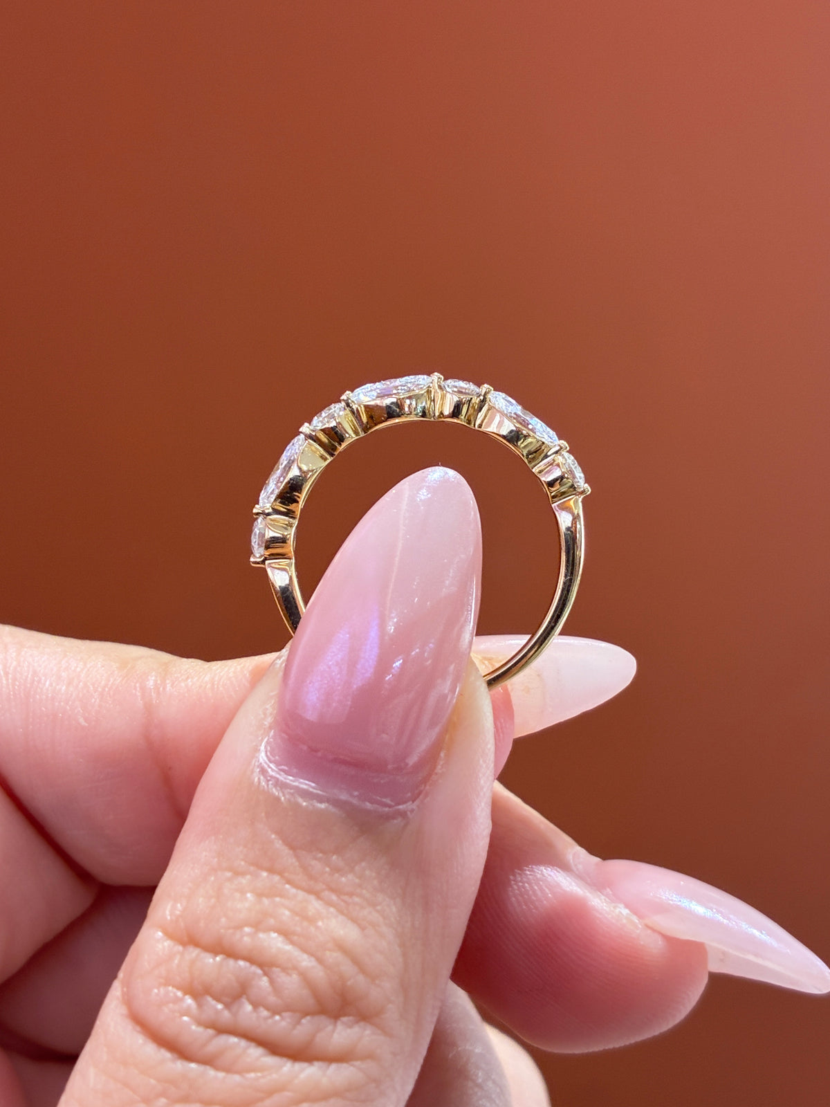 for aprill renee 18k yellow gold mix cut 0.8ct D/vvs
