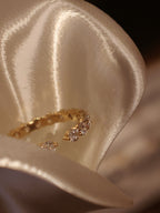 0.35 Carat Round Brilliant Cut Lab Grown Diamond Band Ring 18K Yellow Gold