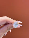 For inaam 18k yellow gold 5.6ct oval cut D VVS2