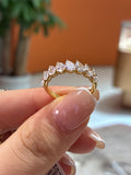 For DC 14k yellow gold pear shape band