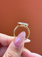 for reese 18k yellow gold 1.5ct East-west marquise solitai D/vs1