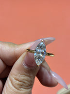 for la 14k 2Carat Solitaire Hidden Halo Ring D/vvs2