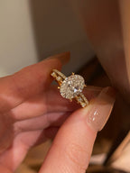 2 Carat Round Brilliant Lab Grown Diamond Ring 18K Yellow Gold