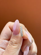For flossandfound 18k yellow 0.4ct D Vvs