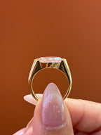 for hera 18K yellow gold east-west marquise solitaire pink diamond, approximately 2 carats FVP/vs1