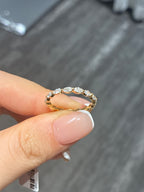 For Maria 14k yellow gold marquis cut diamond band full eternity