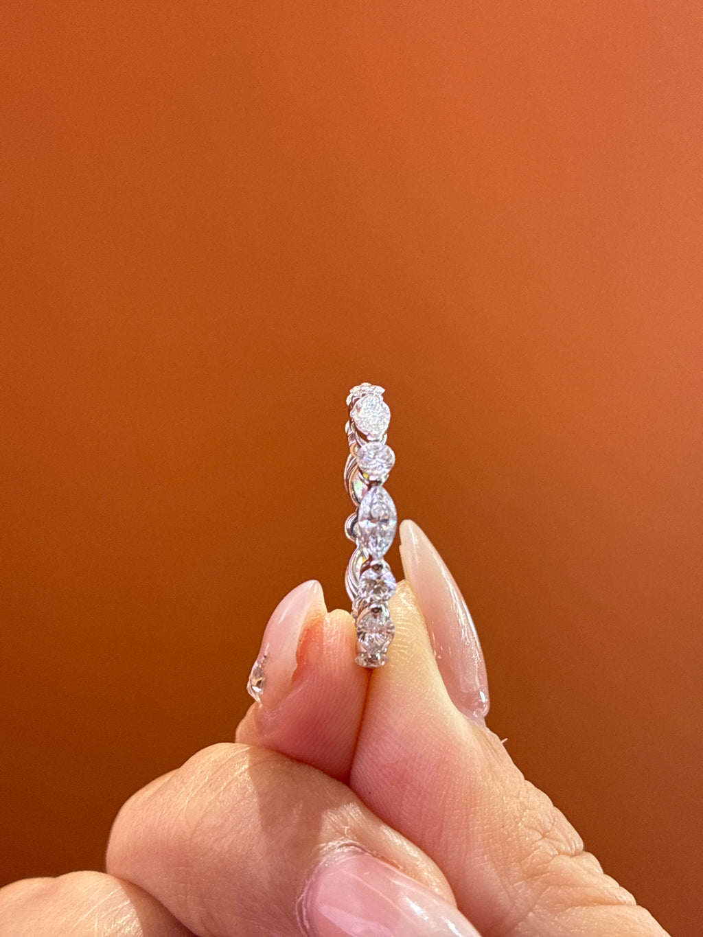 deposit for llovelucy 14k yellow gold About 2 carats in total Marquise and Round Mixed-Cut Eternity Band D/vvs2