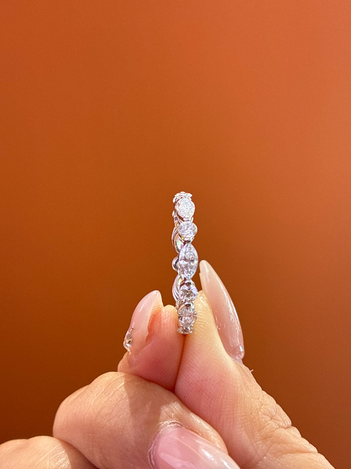 deposit for llovelucy 14k yellow gold About 2 carats in total Marquise and Round Mixed-Cut Eternity Band D/vvs2