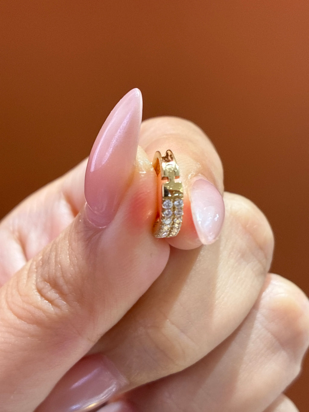 For flossandfound 18k yellow 0.4ct D Vvs