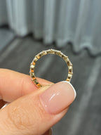 For Maria 14k yellow gold marquis cut diamond band full eternity